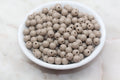 8mm Taupe Tone Acrylic Gumball Beads