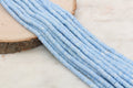 6mm blue speckled heishi beads for bracelets and DIY jewelry