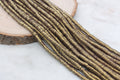 6mm antique gold shimmer heishi beads for bracelets and DIY jewelry