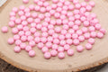 7mm Pink Acrylic Letter Beads #3146