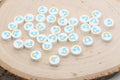 9mm rainbow and cloud polymer clay beads, nature clay charms for bracelets 2