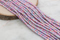 6mm shimmer mix speckled shiny rainbow dotted heishi beads for bracelets and DIY jewelry