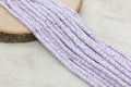 6mm purple white mix speckled heishi beads for bracelets and DIY jewelry