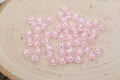 7mm Light Pink Acrylic Letter Beads #3165