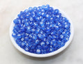 7mm Royal Blue Acrylic Letter Beads