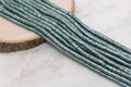 6mm shimmer mix speckled shiny green dotted heishi beads for bracelets and DIY jewelry