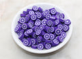 10mm purple citrus polymer clay beads, food clay charms for bracelets