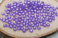 7mm Purple Acrylic Letter Beads #3163