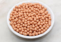 6mm Matte Dark Dusty Peach Acrylic Gumball Beads