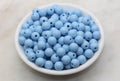 10mm Blue Acrylic Gumball Beads