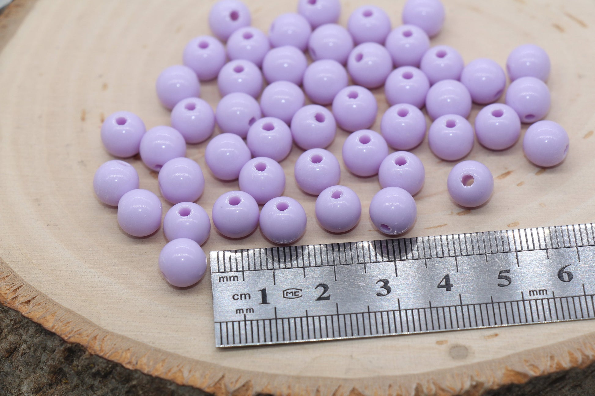 8mm Lilac Purple Gumball Beads, Round Acrylic Loose Beads, Bubblegum Beads, Chunky Beads, Bubble Gum Beads, Smooth Plastic Round Beads #523