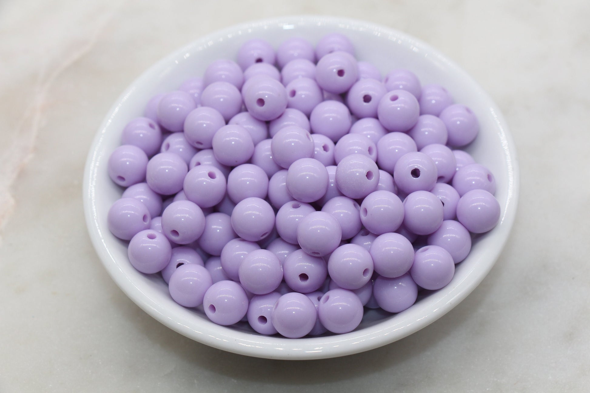 10mm Lilac Purple Gumball Beads, Round Acrylic Loose Beads, Bubblegum Beads, Chunky Beads, Gumball Beads, Smooth Plastic Round Beads #518