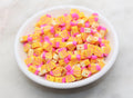 9mm banana polymer clay beads, fruit clay charms for bracelets