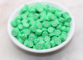 10mm kiwi polymer clay beads, fruit clay charms for bracelets