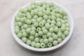 8mm Matte Green Acrylic Gumball Beads