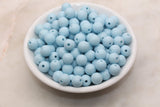 10mm Blue Gumball Beads, Round Acrylic Loose Beads, Bubblegum Beads, Chunky Beads, Bubble Gum Beads, Smooth Plastic Round Beads #1264