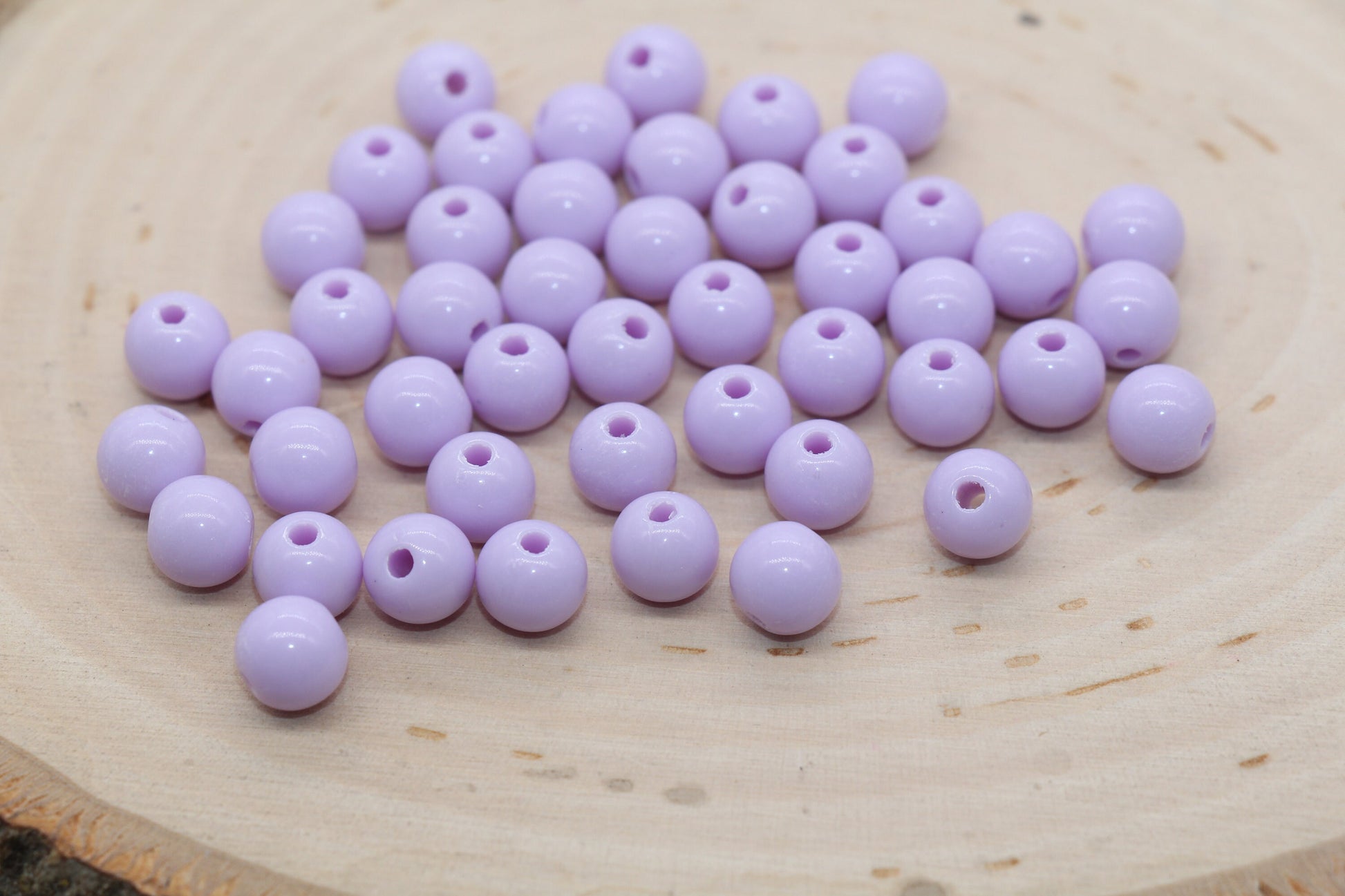 8mm Lilac Purple Gumball Beads, Round Acrylic Loose Beads, Bubblegum Beads, Chunky Beads, Bubble Gum Beads, Smooth Plastic Round Beads #523