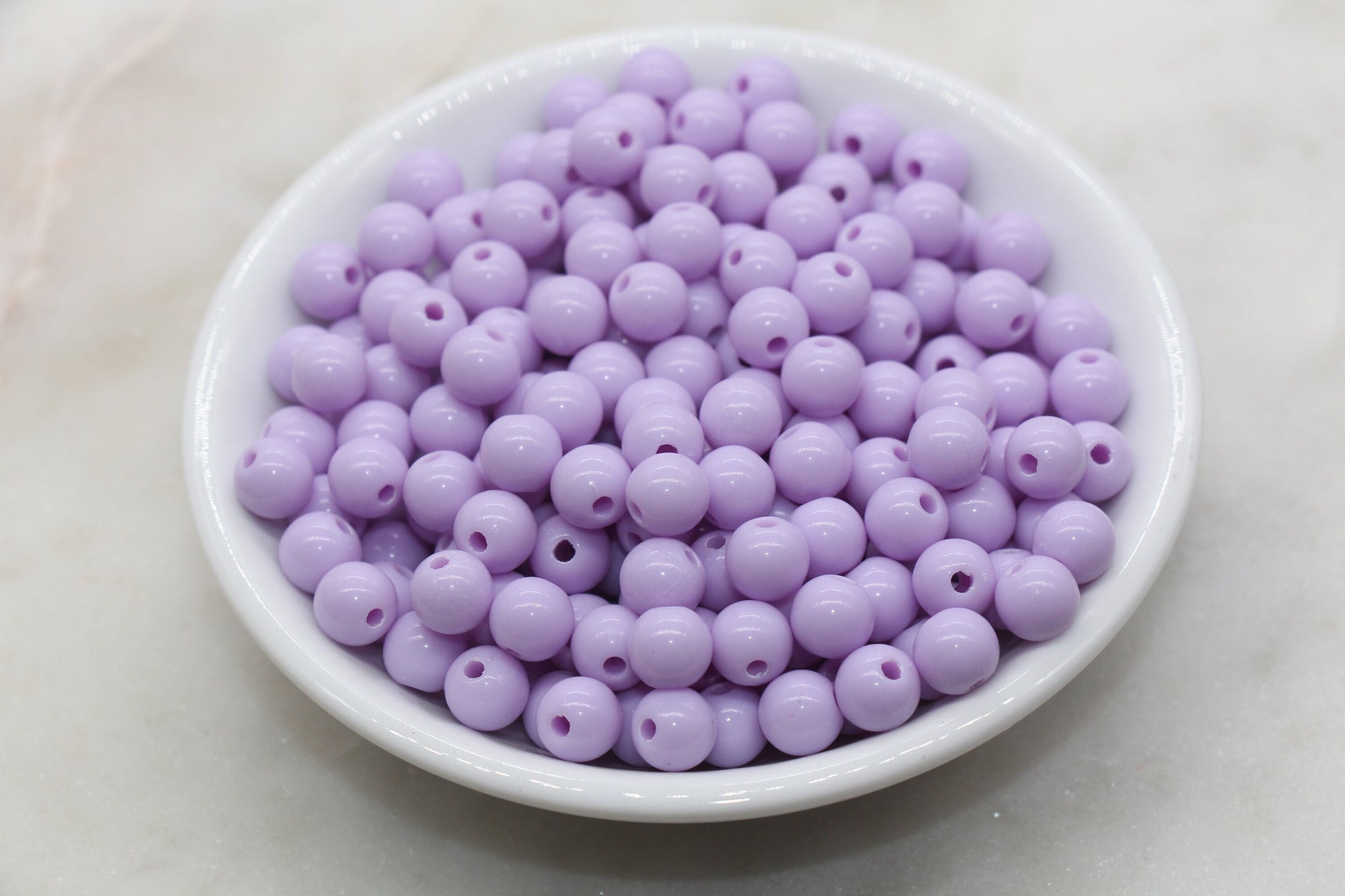 8mm Lilac Purple Gumball Beads, Round Acrylic Loose Beads, Bubblegum Beads, Chunky Beads, Bubble Gum Beads, Smooth Plastic Round Beads #523