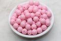 12mm Pink Acrylic Gumball Beads