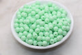 8mm Mint Green Acrylic Gumball Beads