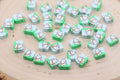 10mm bunny and carrot polymer clay beads, easter clay charms for bracelets