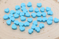 9mm blue heart polymer clay beads, heart clay charms for bracelets 2