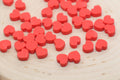 9mm blue heart polymer clay beads, heart clay charms for bracelets 3
