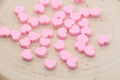 9mm pink heart polymer clay beads, heart clay charms for bracelets 2