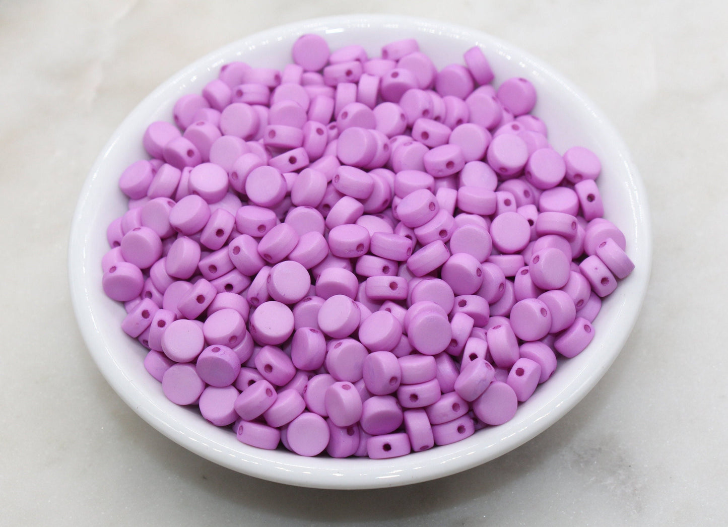 Lilac Purple Round Beads, Acrylic Round Beads, Acrylic Spacer Beads, Purple Round Beads, Acrylic Blank Round Beads, Size 7mm #3167