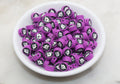 9mm-10mm white ghost polymer clay beads, halloween clay charms for bracelets