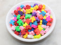 10mm multicolor cross polymer clay beads, nature clay charms for bracelets