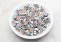 9mm-10mm reindeer polymer clay beads, christmas clay charms for bracelets