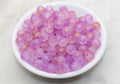 Matte Purple with Gold Specks Spray Acrylic Gumball Beads