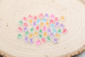 7mm Transparent with Multicolor A-Z Acrylic Letter Beads