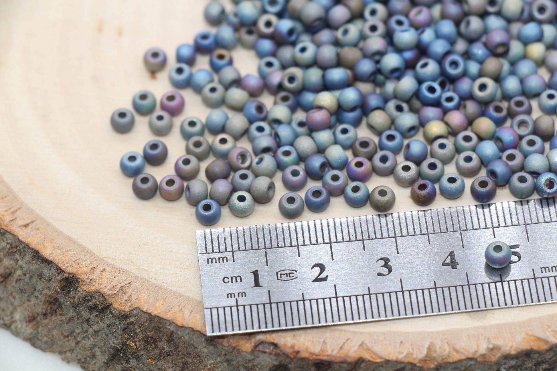 Matte Metallic Glass Beads, 4mm Glass Round Seed Beads, Frosted Seed Beads, Beading Supplies, Beads for Bracelet #2151