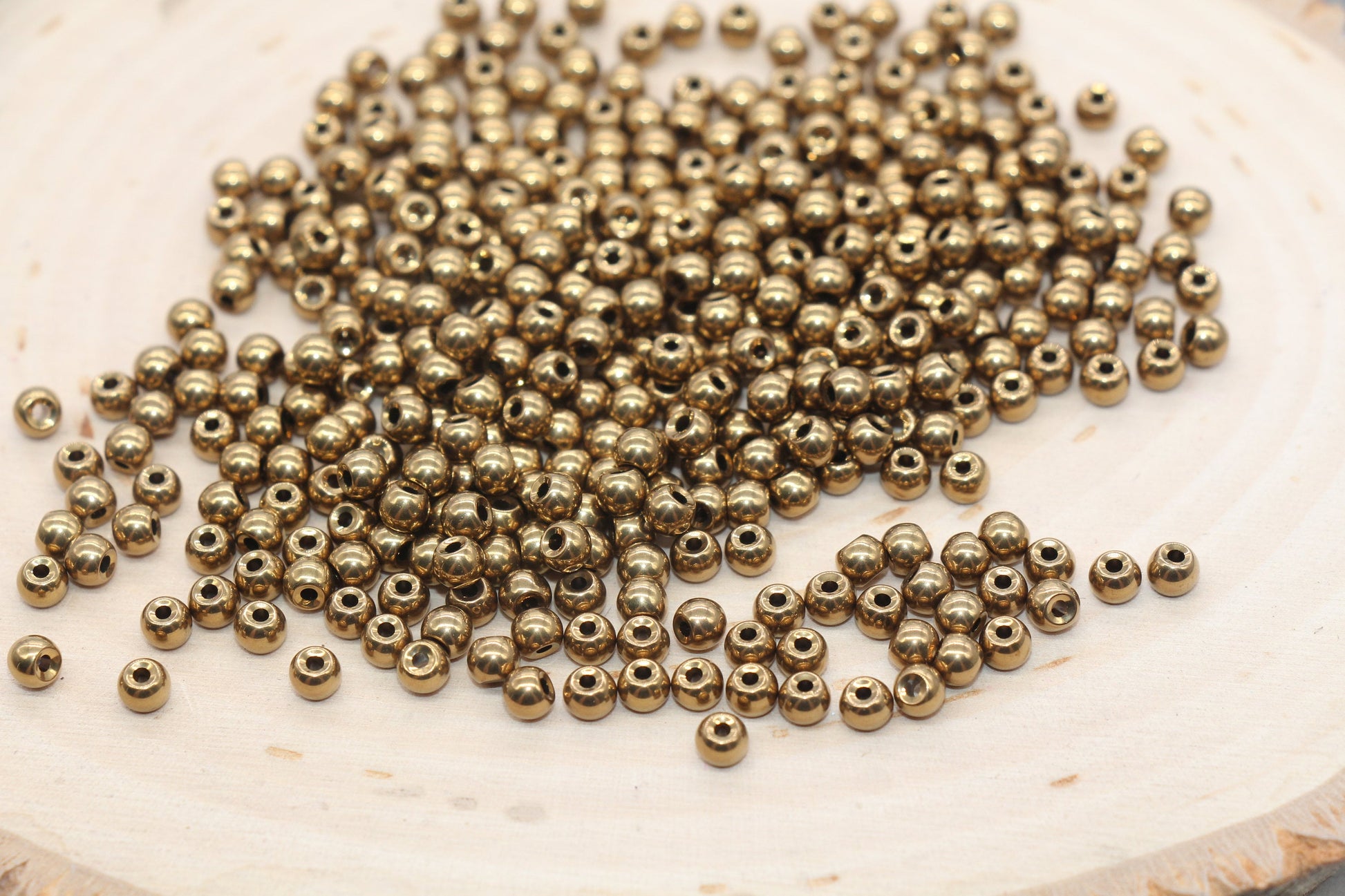 Metallic Bronze Glass Beads, 4mm Glass Round Seed Beads, Shiny Seed Beads, Beading Supplies, Beads for Bracelet #3187