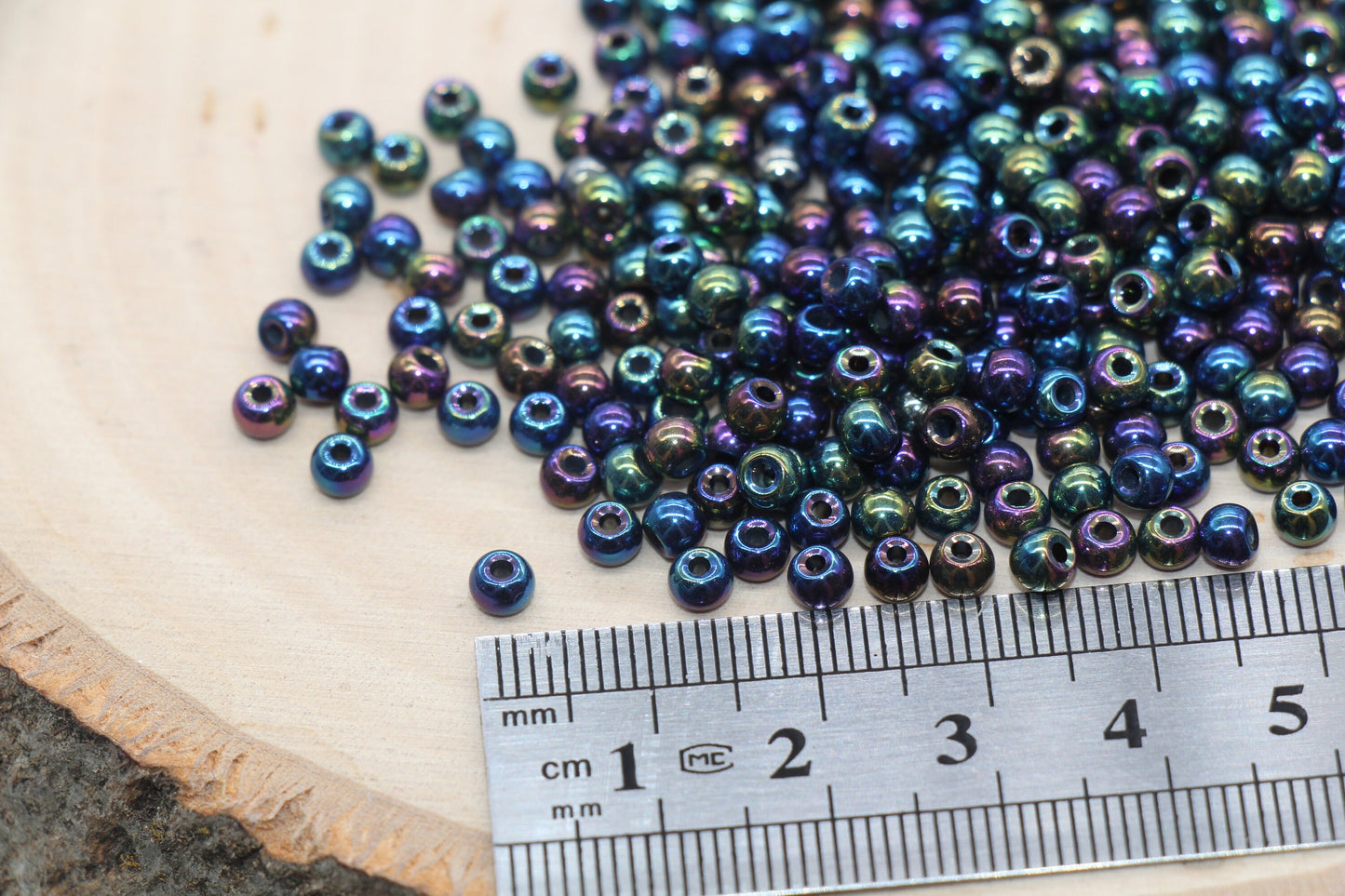 Metallic Rainbow Mix Glass Beads, 4mm Glass Round Seed Beads, Shiny Seed Beads, Beading Supplies, Beads for Bracelet #3191