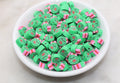 10mm avocado polymer clay beads, fruit clay charms for bracelets