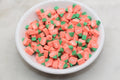 9mm-10mm halloween pumpkin polymer clay beads, halloween clay charms for bracelets 4