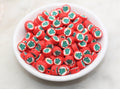 9mm-10mm christmas tree polymer clay beads, christmas clay charms for bracelets 2