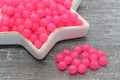 8mm Rose Pink Translucent Acrylic Gumball Beads
