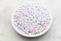 7mm Multicolor with White Emoji Acrylic Symbol Beads