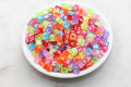 6mm Mixed Translucent Acrylic Cube Letter Beads