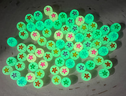 glow in dark star beads