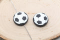 Soccer PVC silicone focal beads for pens and keychains