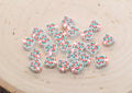 10mm christmas gift box polymer clay beads, christmas clay charms for bracelets
