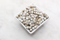 8mm White and brown Mix Acrylic Gumball Beads