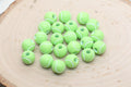 11.3mm Green Acrylic Tennis Ball Beads
