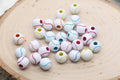 11.3mm School Sport Acrylic Tennis Ball Beads