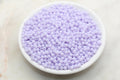 4mm Pastel Lilac Acrylic Spacer Beads